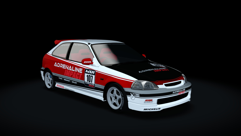 Honda Civic EK9 K20, skin Adneraline