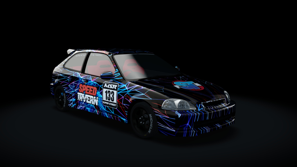 Honda Civic EK9 K20, skin SpeedTavern