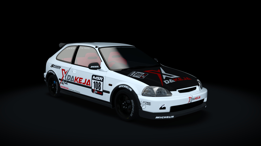 Honda Civic EK9 K20, skin Xdakeja