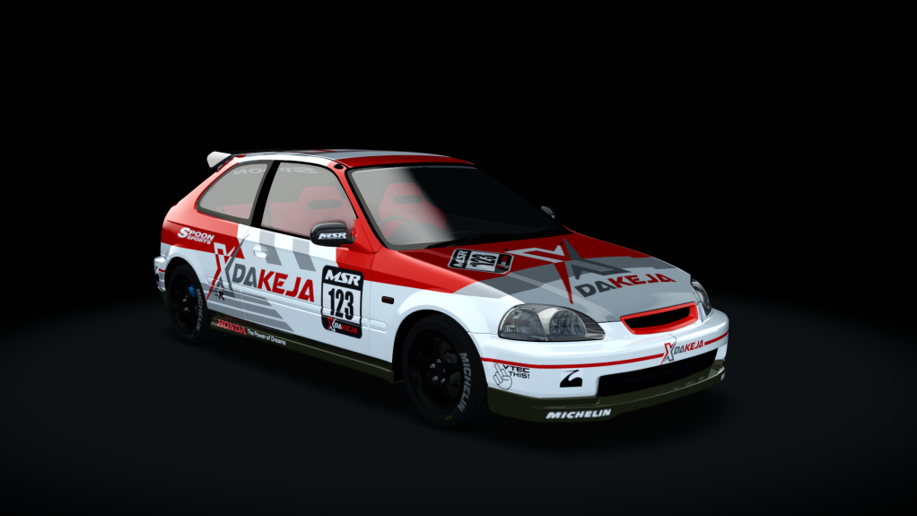 Honda Civic EK9 K20, skin Xdakeja2