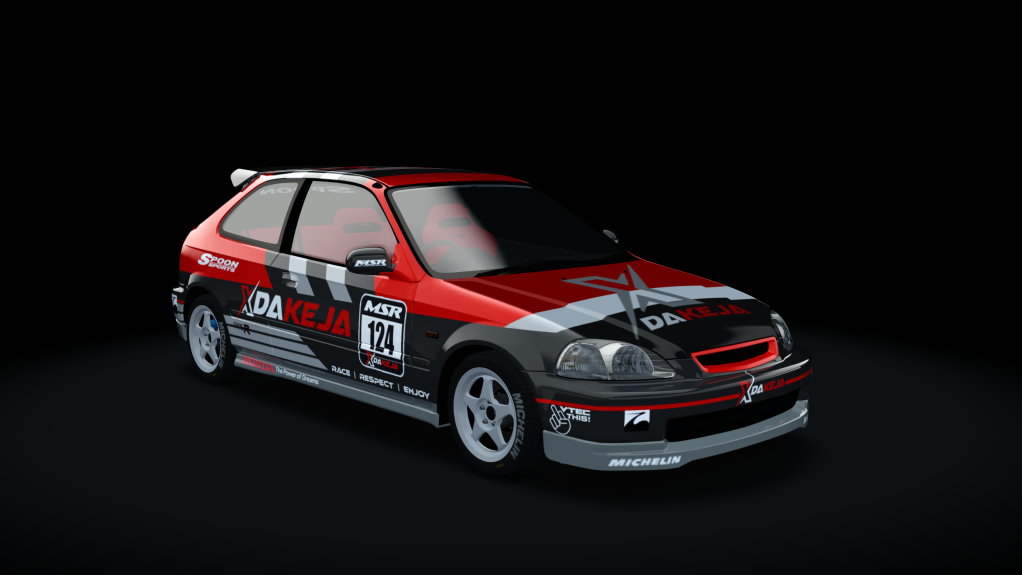 Honda Civic EK9 K20, skin Xdakeja3