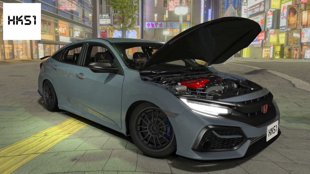 Honda Civic FC2 Turbo, skin Grey