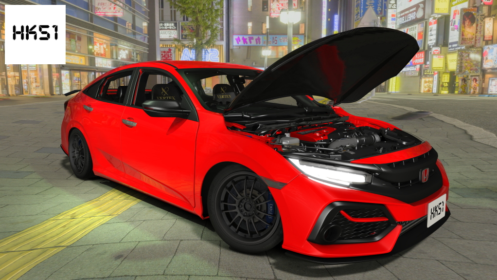 Honda Civic FC2 Turbo, skin Red