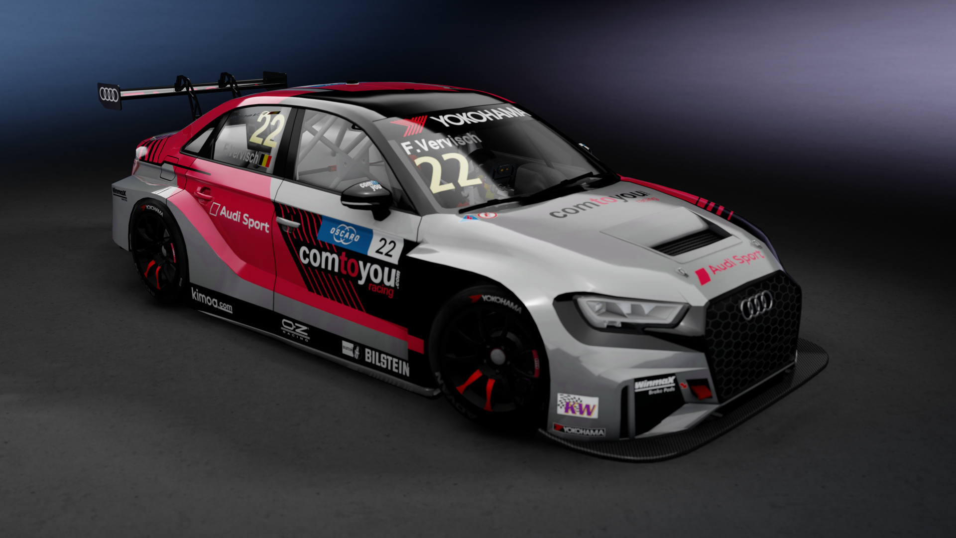 Audi RS3 TCR '19, skin 22_F_Vervisch_2019