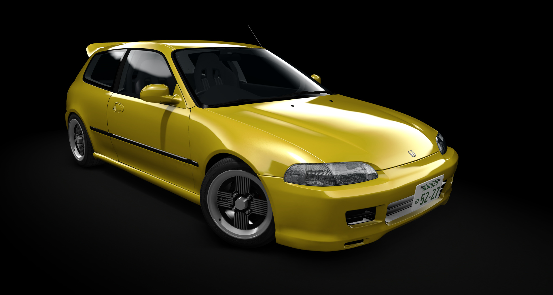 Honda Civic SiR-II [EG6], skin carnival_yellow