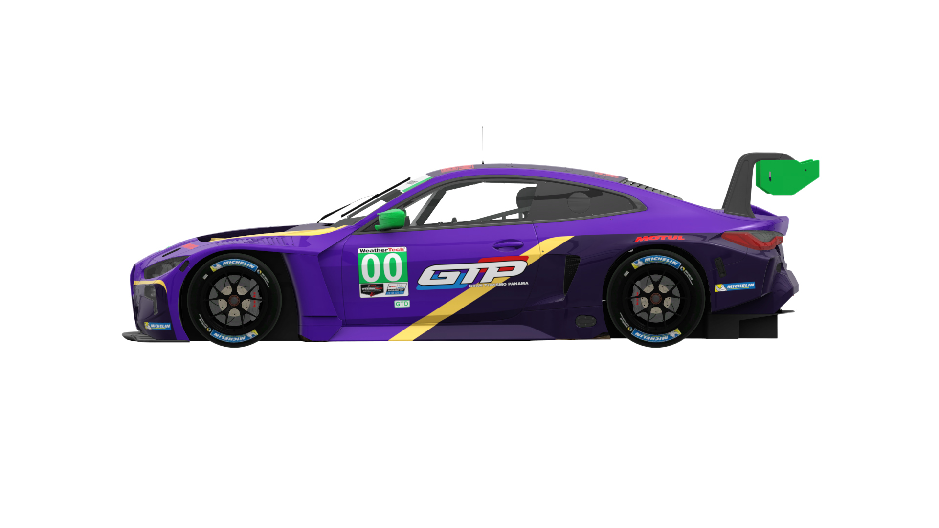 BMW M4 GT3 GTD, skin imsa_purple_space