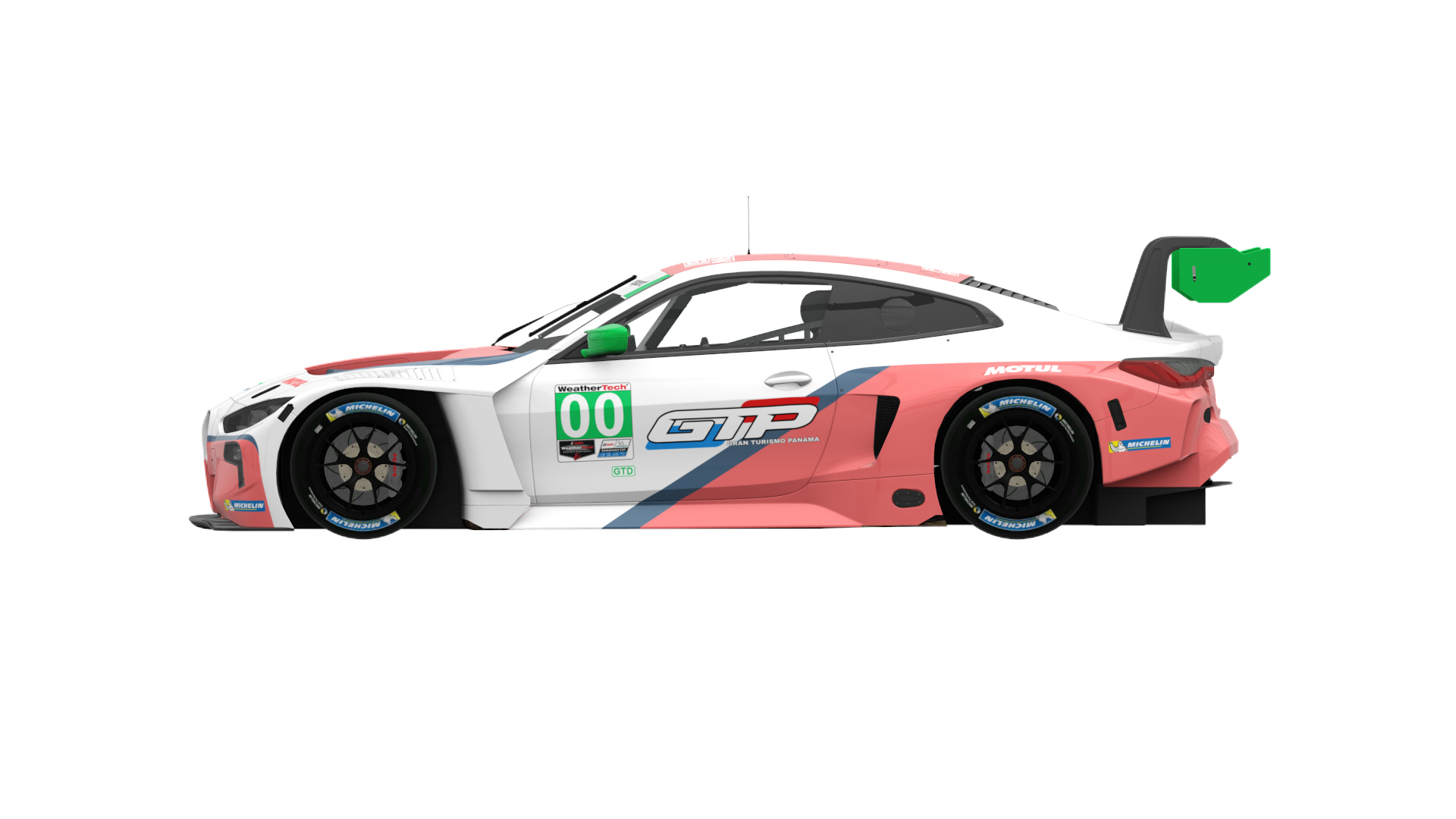 BMW M4 GT3 GTD, skin imsa_white_red