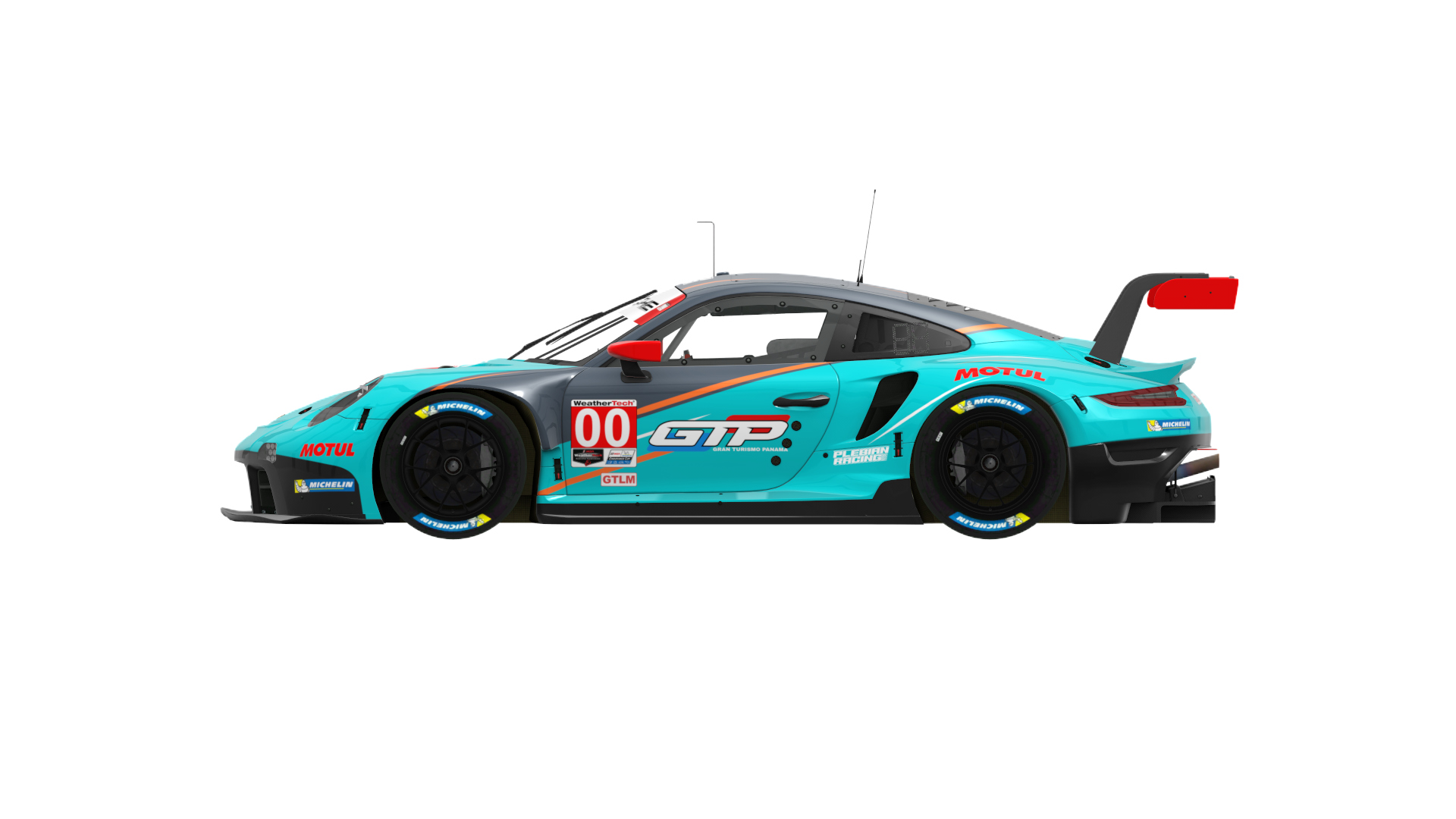 Porsche 911 RSR 2021 GTLM, skin imsa_ocean