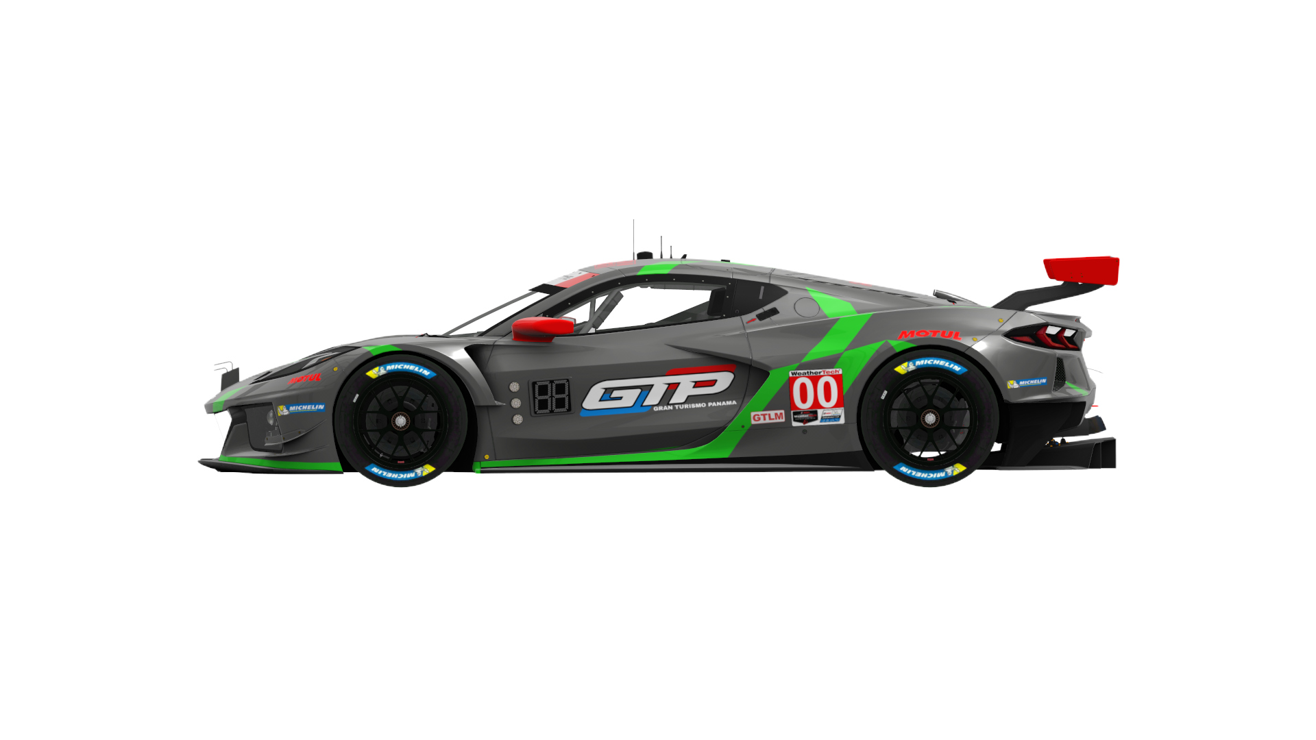 Chevrolet Corvette C8.R GTLM, skin imsa_grey_green