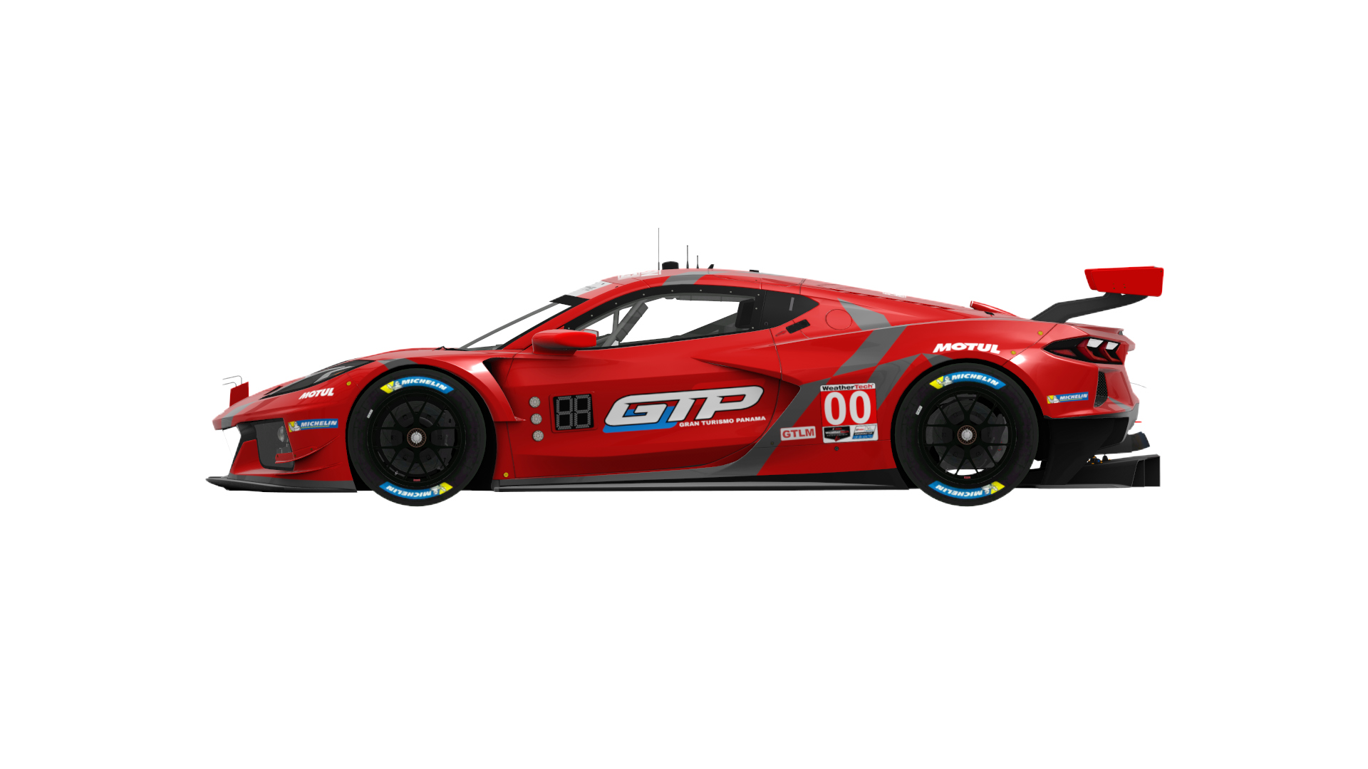 Chevrolet Corvette C8.R GTLM, skin imsa_red_grey