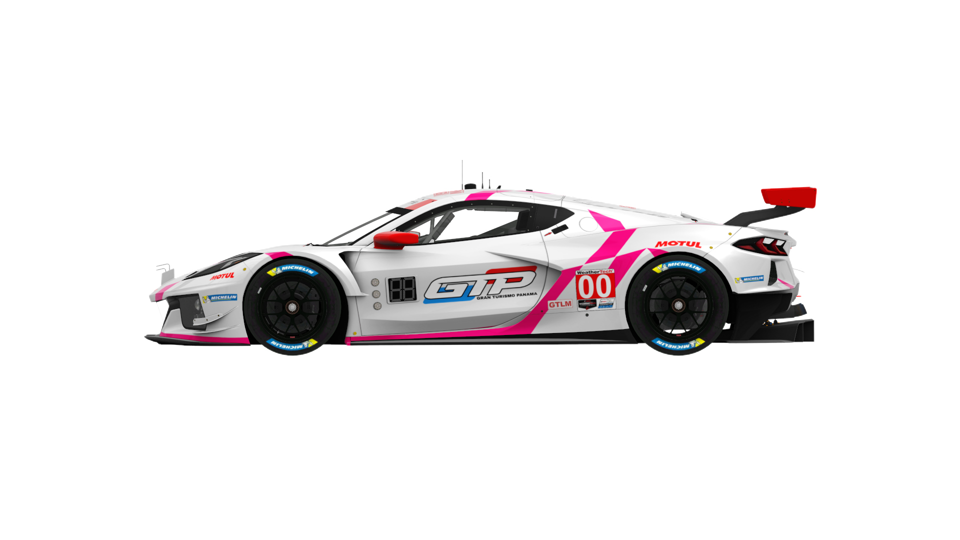 Chevrolet Corvette C8.R GTLM, skin imsa_white_pink