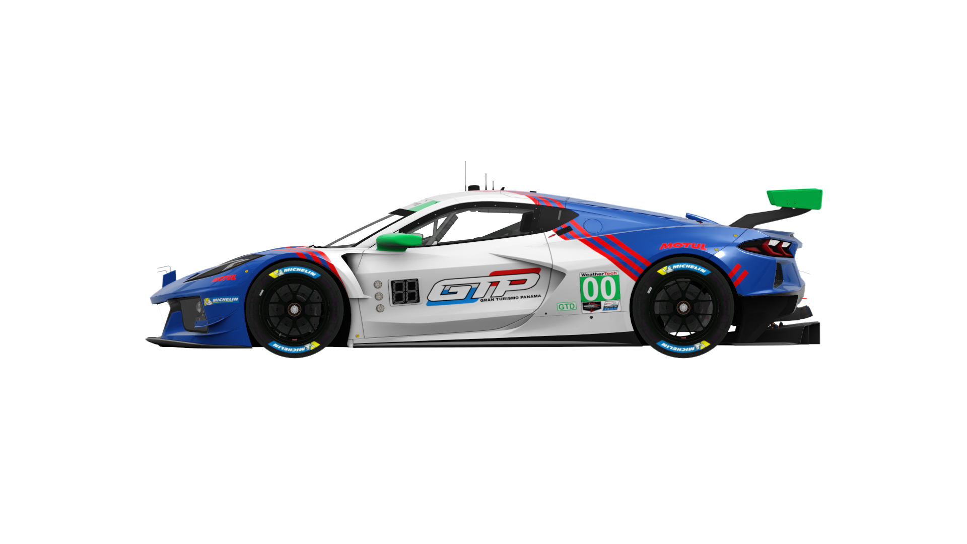 Chevrolet Corvette Z06 GT3.R GTD, skin IMSA_blue_white_red