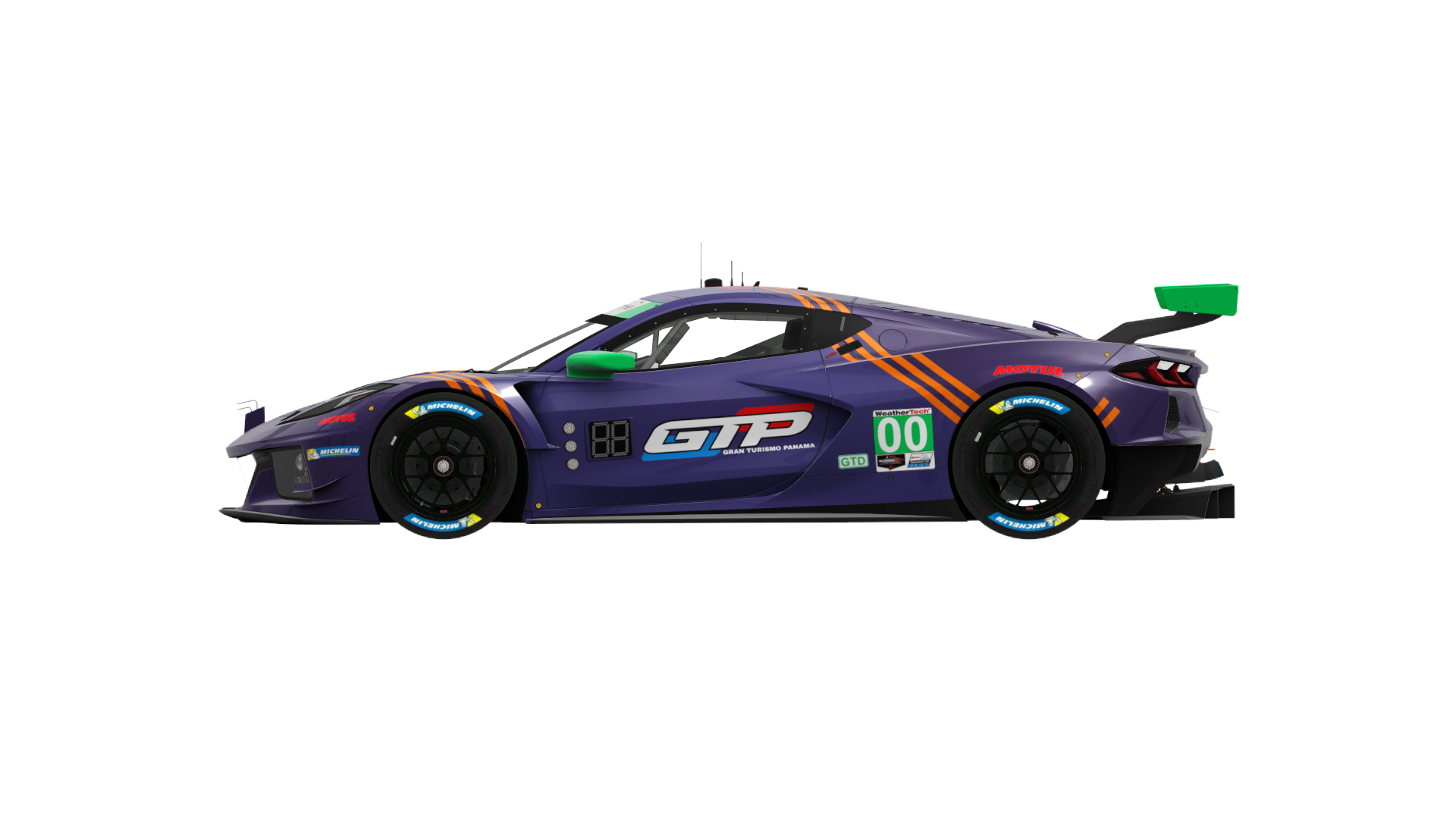 Chevrolet Corvette Z06 GT3.R GTD, skin IMSA_purple_purple_gold