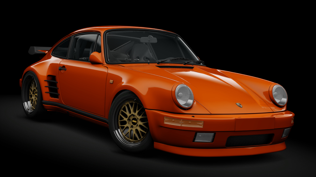 Porsche 911 Turbo (930) Blackbird, skin lava_orange