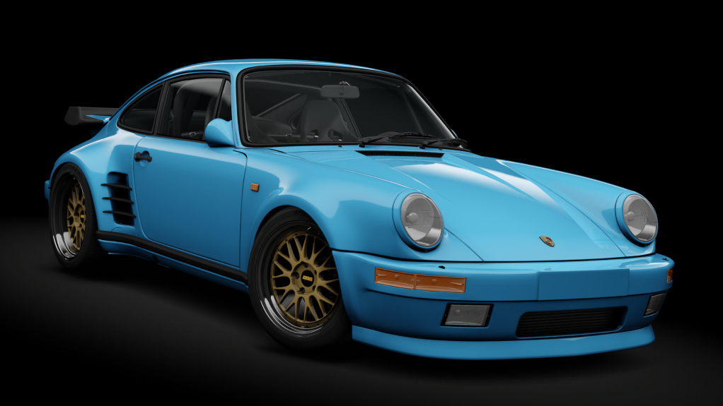 Porsche 911 Turbo (930) Blackbird, skin miami_blue