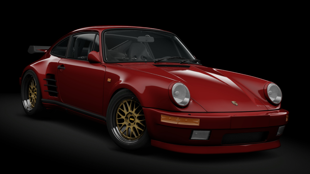 Porsche 911 Turbo (930) Blackbird, skin velvet_red_metallic