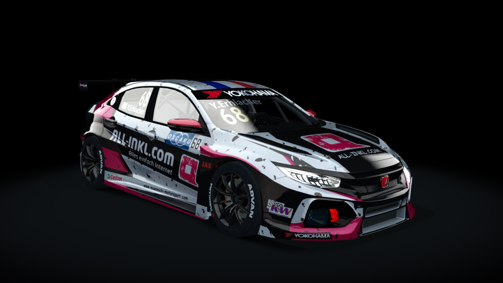 Honda Civic Type R FK7 TCR, skin 68_All_Inkl_Münnich_Motorsport