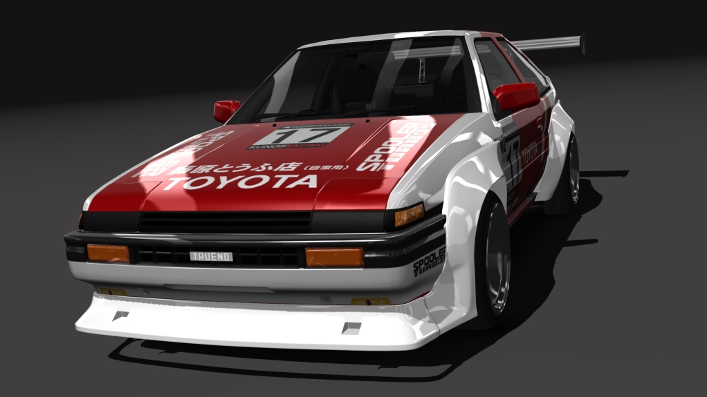 Toyota AE86 TRD, skin 02_spooler_17