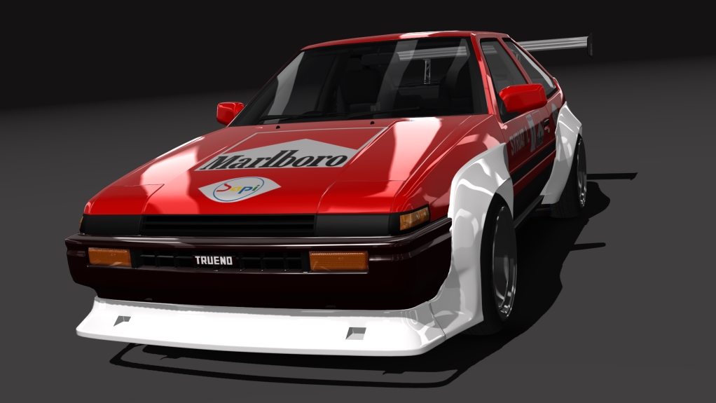 Toyota AE86 TRD, skin marlboro_1