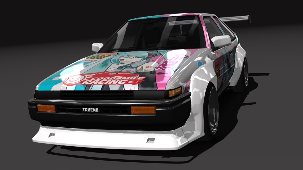 Toyota AE86 TRD, skin studie_glad