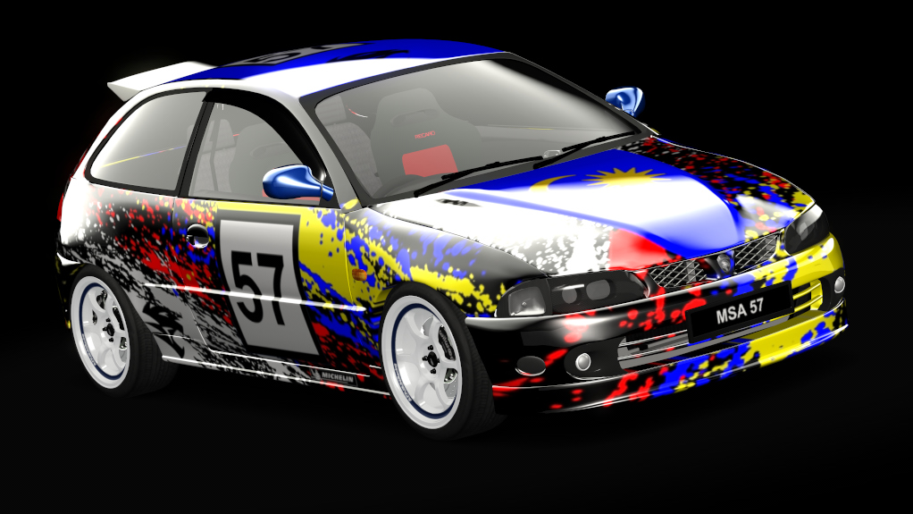 Proton Satria 4g93, skin 57 MALAYSIA V2