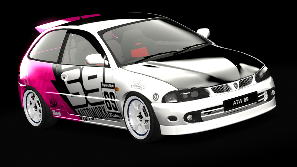 Proton Satria 4g93, skin 69_AUTOWORK