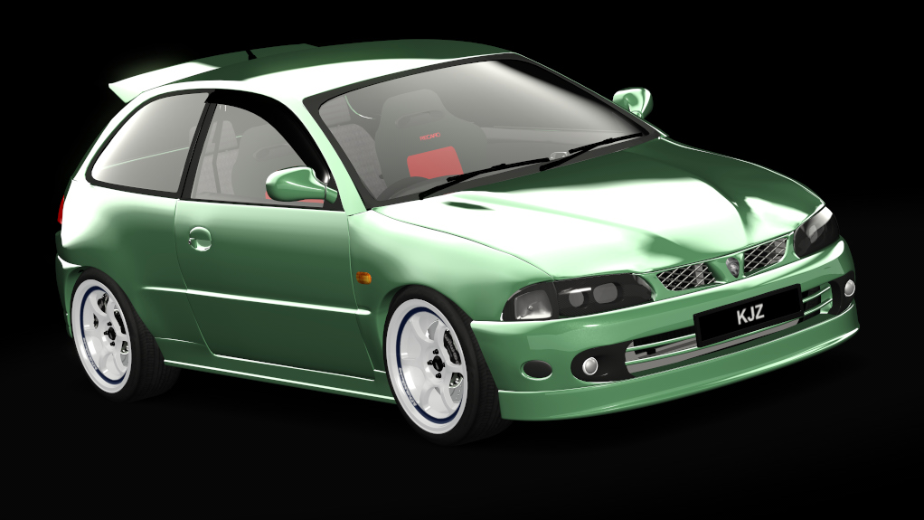 Proton Satria 4g93, skin light green