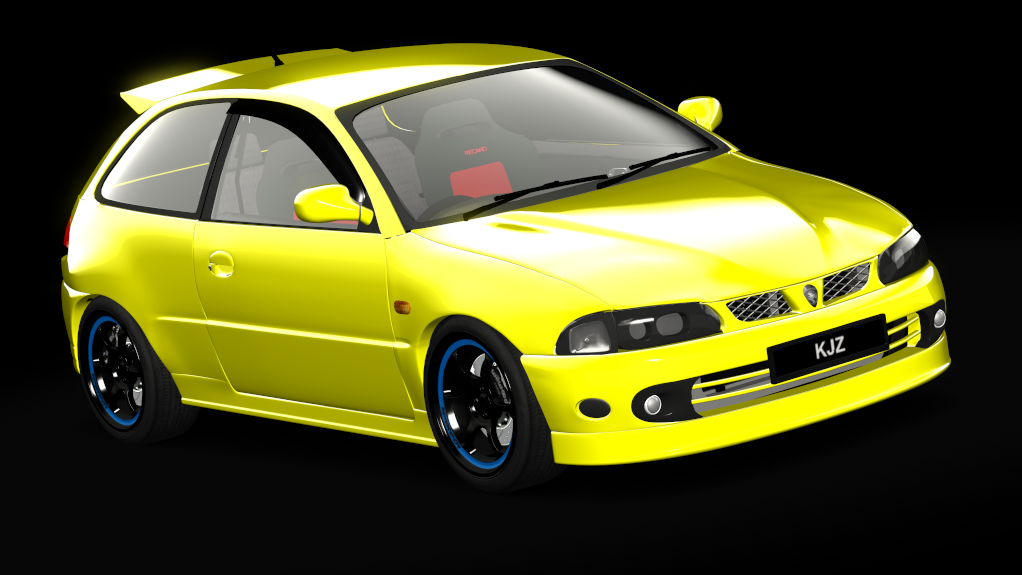 Proton Satria 4g93, skin yellow