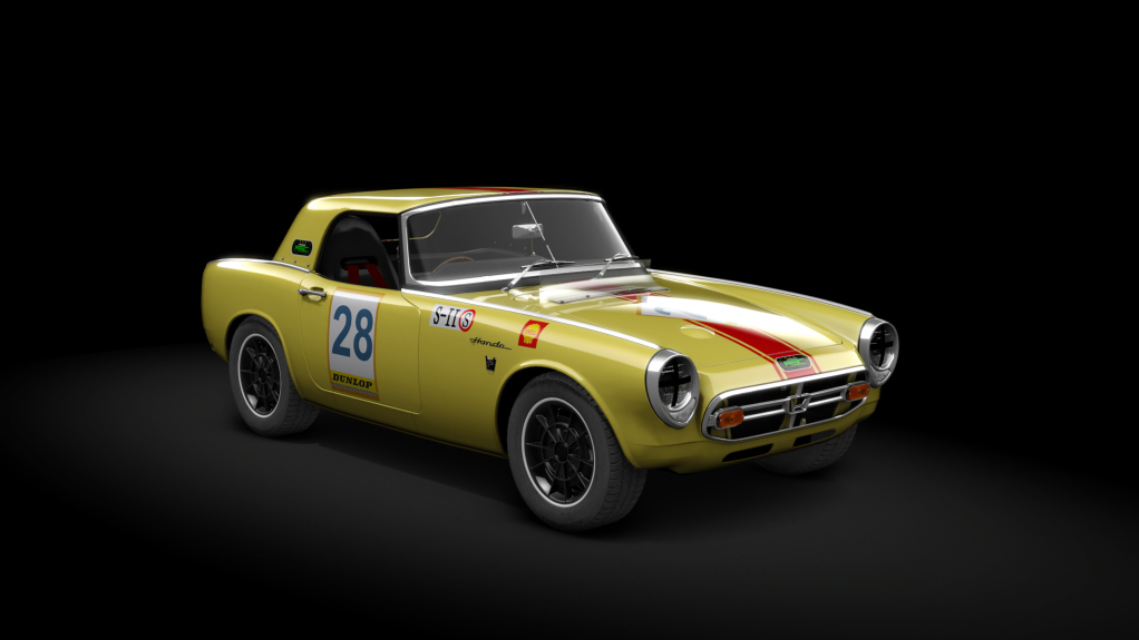 A3DR Honda S800 RSC, skin 28_yellow