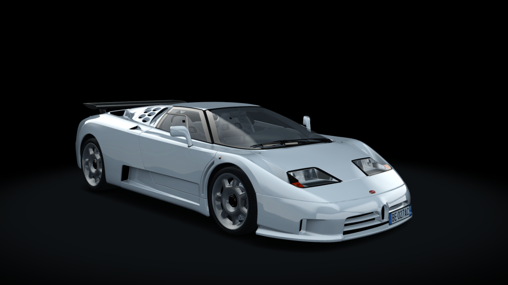 Bugatti EB110 Super Sport, skin bianco_monaco
