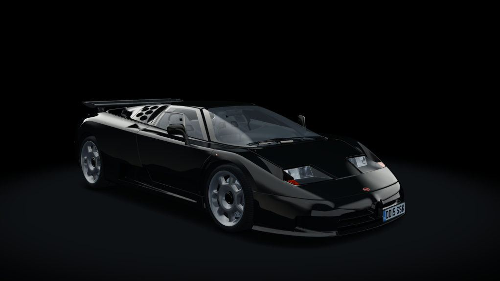 Bugatti EB110 Super Sport, skin nero_vernice