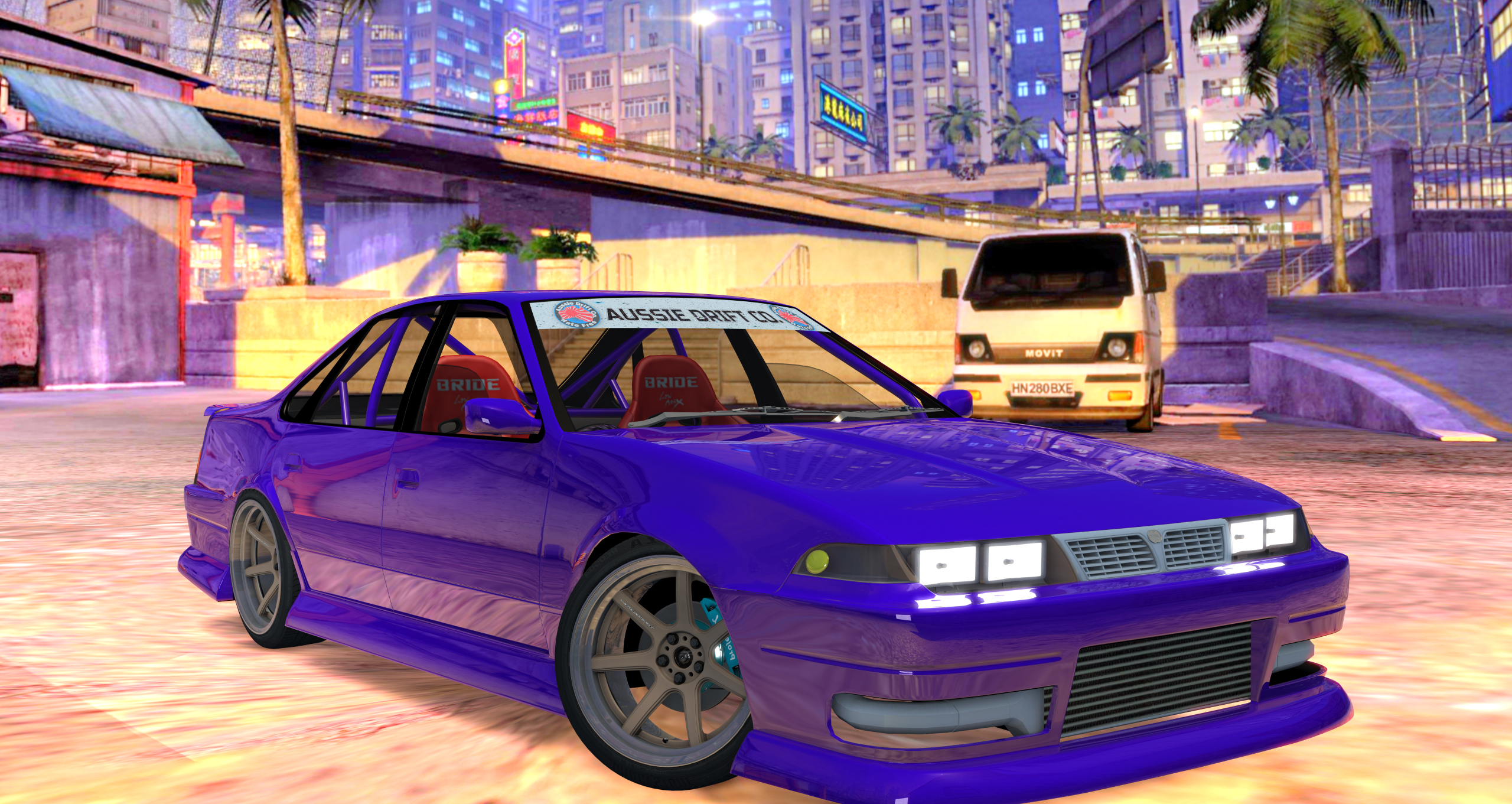 ADC Nissan Cefiro A31, skin Flake Midnight Purple