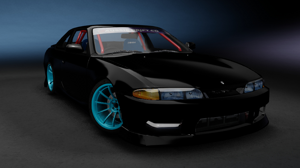 ADC Nissan Silvia S14 Zenki  420, skin Black N Blue