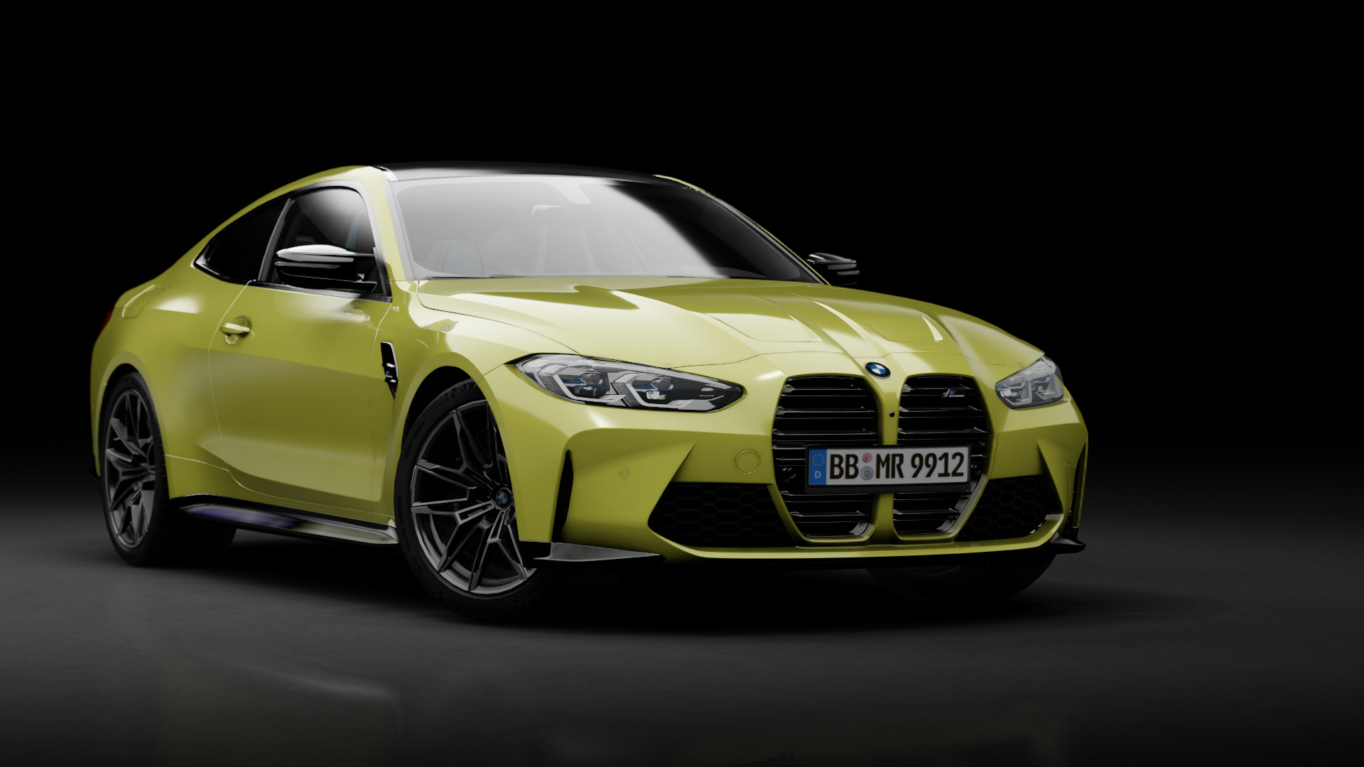 BMW M4 Competition G82 Coupe 2021, skin Soa Paulo Yellow