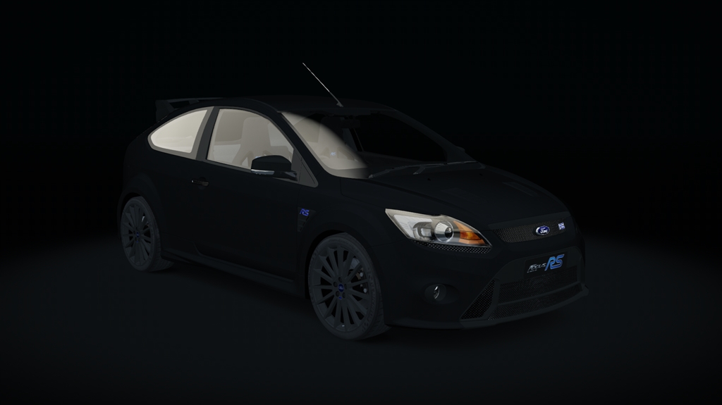 Ford Focus RS MK2, skin 09_Black_matt