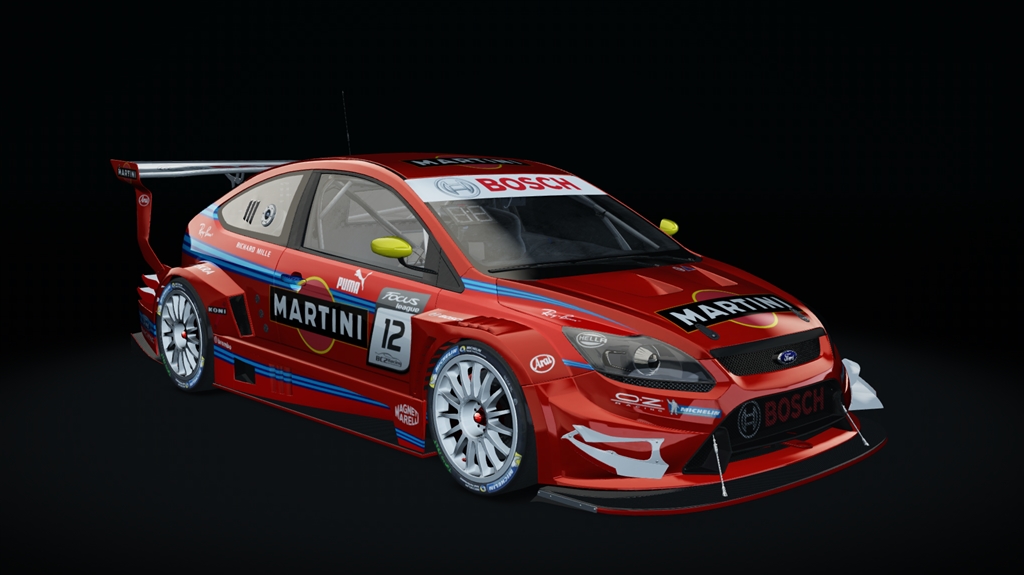 Ford Focus RS MK2 Super CUP, skin 12_Martini_red