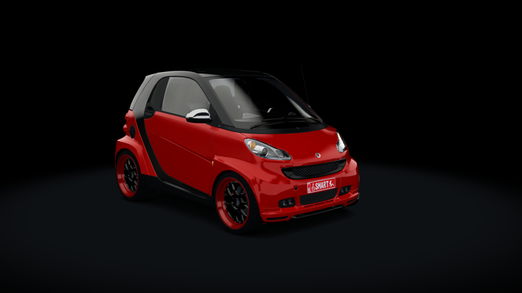 Smart BRABUS, skin amg_red_black