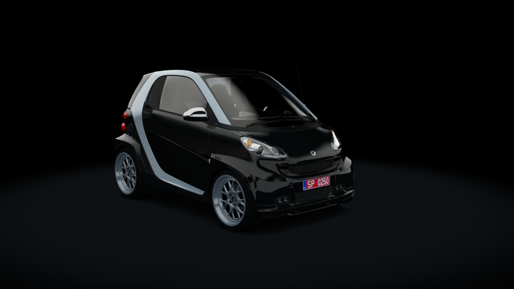 Smart BRABUS, skin stock_black_silver