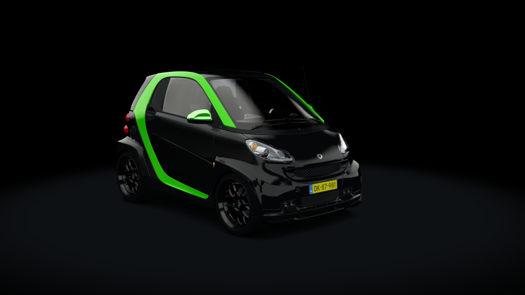 Smart BRABUS, skin stock_green_black