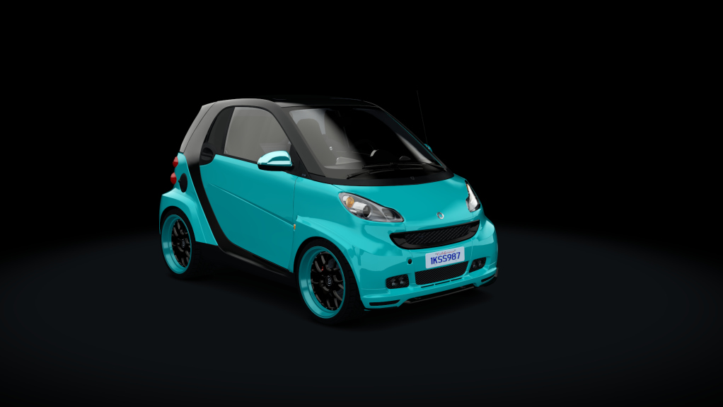 Smart BRABUS, skin stock_green_blue