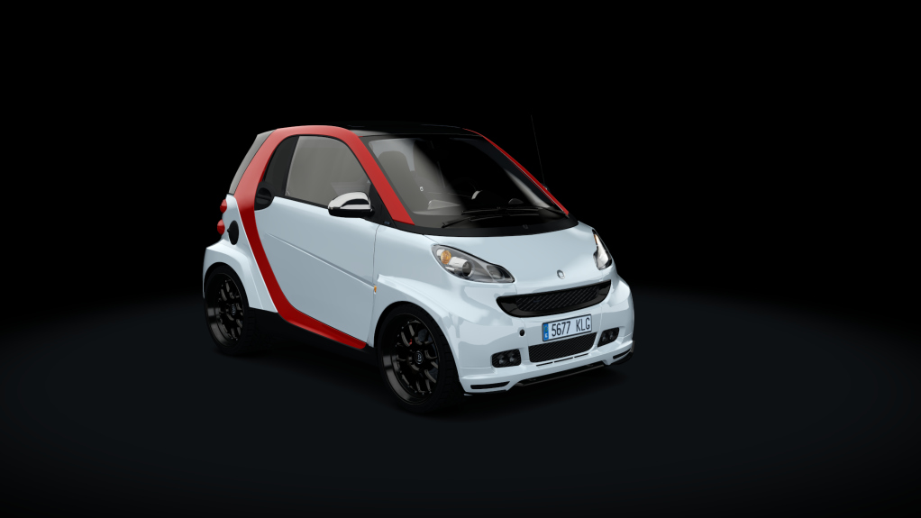 Smart BRABUS, skin stock_red_white