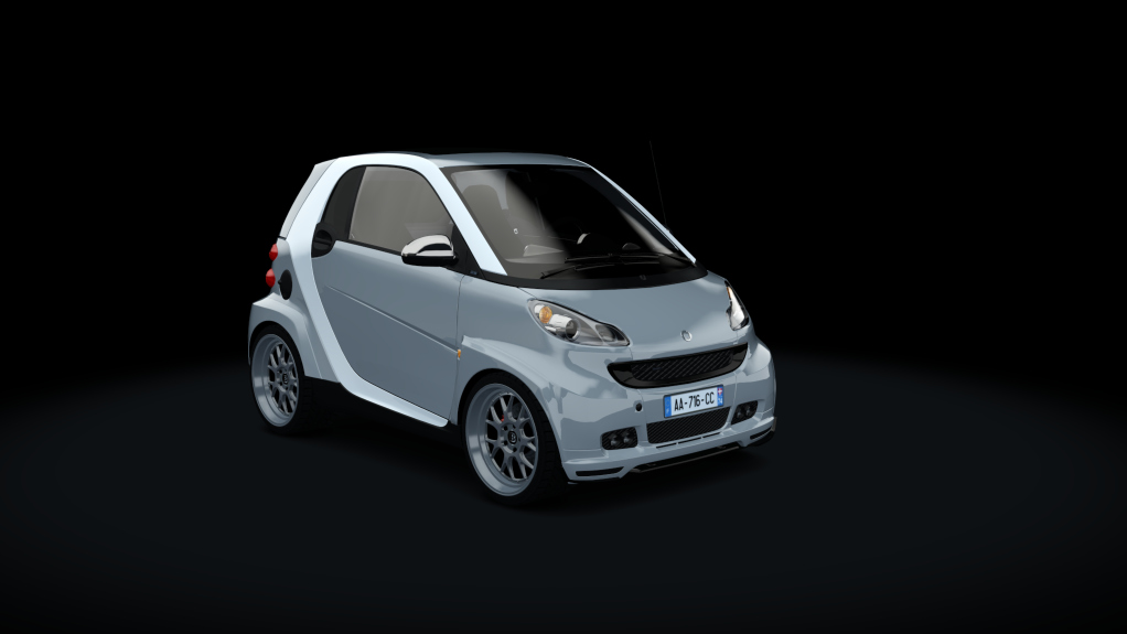 Smart BRABUS, skin stock_silver_white