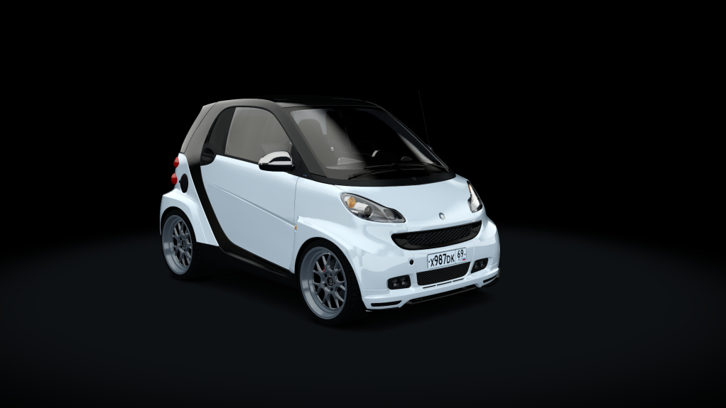 Smart BRABUS, skin stock_white