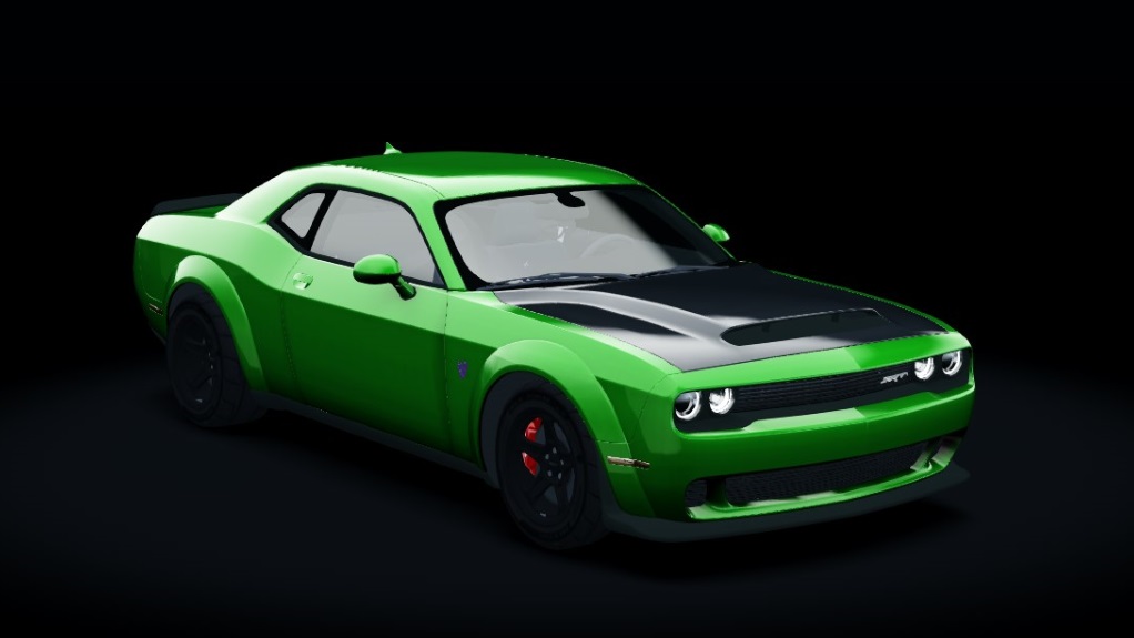 Dodge Challenger Demon NASHER, skin green