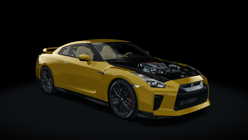 Drag Factory Nissan GT-R 2017, skin Yellow_Metallic