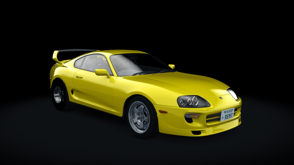 Drag Factory Toyota Supra, skin glossy_yellow