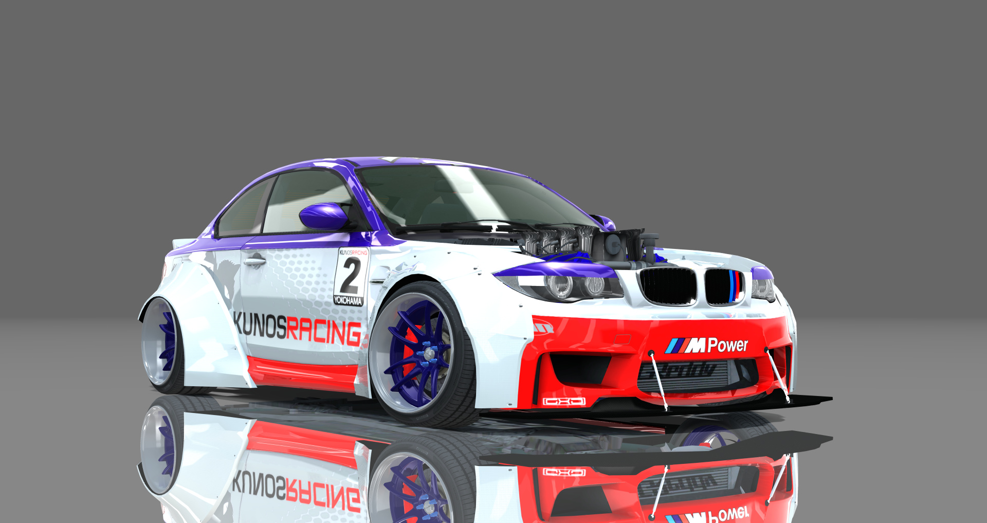 DTP BMW 1M No Hood, skin Kunos_Racing_2