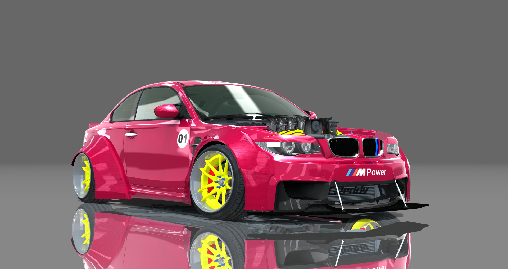 DTP BMW 1M No Hood, skin red_01