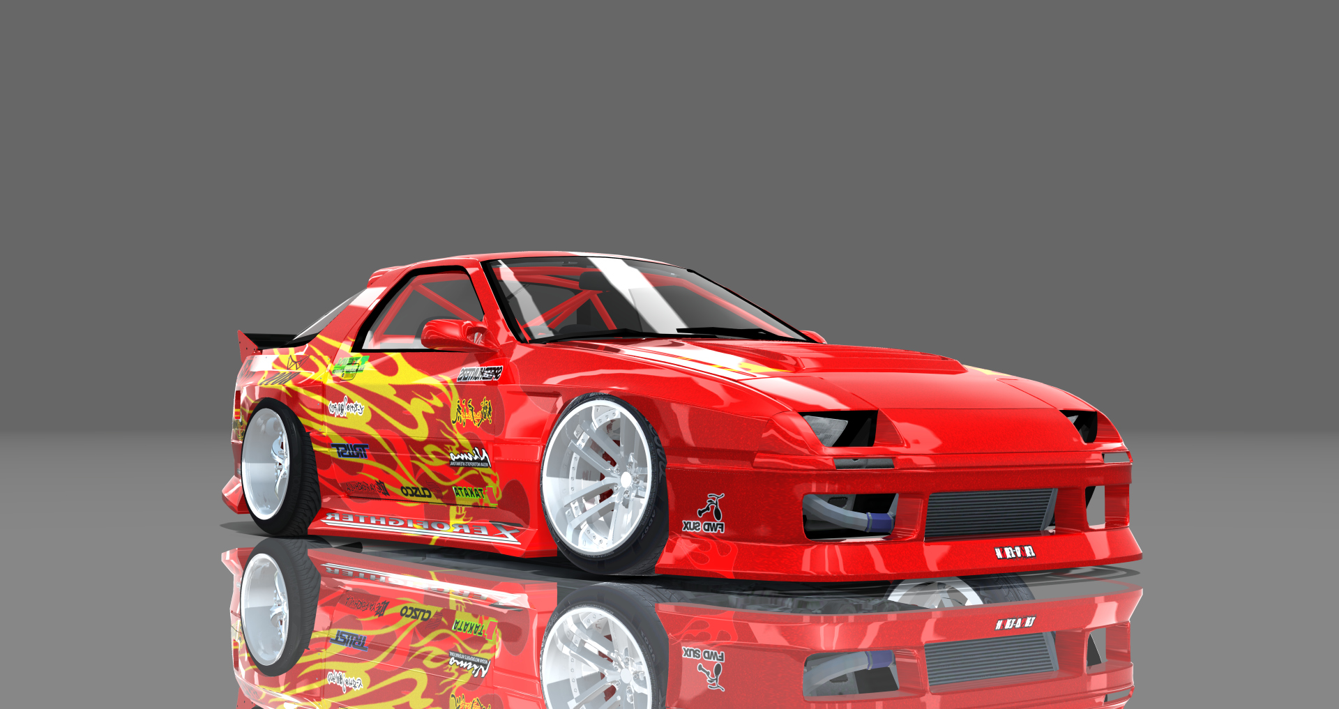 DTP Mazda RX7 FC LS7 Turbo, skin dtp_red