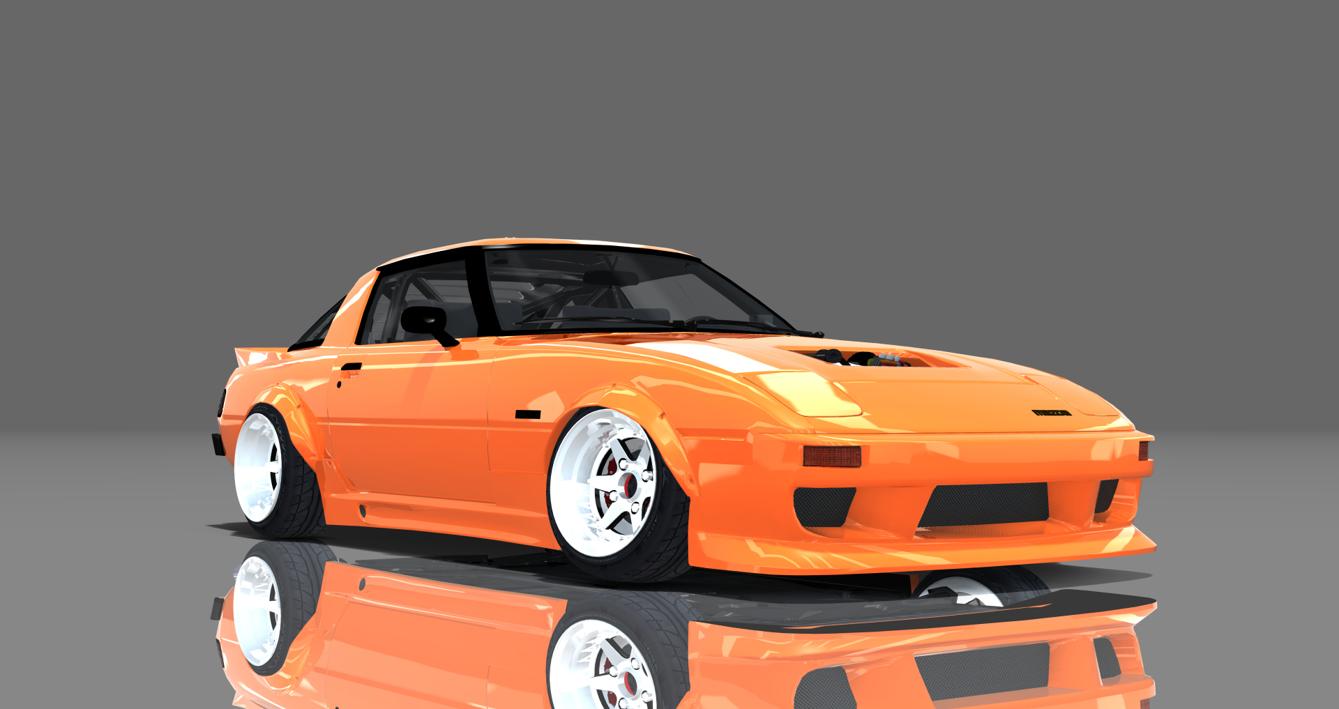 DTP Mazda RX7GLS, skin mclarenorange